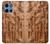 S1307 Fish Wood Carving Graphic Printed Hülle Schutzhülle Taschen für Motorola Moto G 5G (2025)