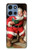 S1417 Santa Claus Merry Xmas Hülle Schutzhülle Taschen für Motorola Moto G 5G (2025)