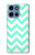 S1723 Mint Chevron Zigzag Hülle Schutzhülle Taschen für Motorola Moto G 5G (2025)