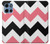 S1849 Pink Black Chevron Zigzag Hülle Schutzhülle Taschen für Motorola Moto G 5G (2025)