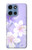 S2361 Purple White Flowers Hülle Schutzhülle Taschen für Motorola Moto G 5G (2025)