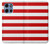 S2364 Red and White Striped Hülle Schutzhülle Taschen für Motorola Moto G 5G (2025)