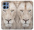 S2399 White Lion Face Hülle Schutzhülle Taschen für Motorola Moto G 5G (2025)