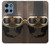S2645 Vintage Brown Goggles Motorcycle Helmet Hülle Schutzhülle Taschen für Motorola Moto G 5G (2025)