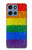 S2683 Rainbow LGBT Pride Flag Hülle Schutzhülle Taschen für Motorola Moto G 5G (2025)