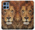 S2870 Lion King of Beasts Hülle Schutzhülle Taschen für Motorola Moto G 5G (2025)