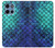 S3047 Green Mermaid Fish Scale Hülle Schutzhülle Taschen für Motorola Moto G 5G (2025)