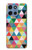 S3049 Triangles Vibrant Colors Hülle Schutzhülle Taschen für Motorola Moto G 5G (2025)