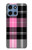 S3091 Pink Plaid Pattern Hülle Schutzhülle Taschen für Motorola Moto G 5G (2025)