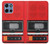 S3204 Red Cassette Recorder Graphic Hülle Schutzhülle Taschen für Motorola Moto G 5G (2025)