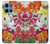 S3205 Retro Art Flowers Hülle Schutzhülle Taschen für Motorola Moto G 5G (2025)