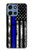 S3244 Thin Blue Line USA Hülle Schutzhülle Taschen für Motorola Moto G 5G (2025)