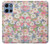 S3688 Floral Flower Art Pattern Hülle Schutzhülle Taschen für Motorola Moto G 5G (2025)