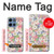 S3688 Floral Flower Art Pattern Hülle Schutzhülle Taschen für Motorola Moto G 5G (2025)