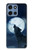 S3693 Grim White Wolf Full Moon Hülle Schutzhülle Taschen für Motorola Moto G 5G (2025)