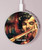 S0723 Violin Art Paint Kabelloses Ladegerät Pad 15W Typ-C iPhone Android LED Licht Ladestation