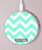 S1723 Mint Chevron Zigzag Kabelloses Ladegerät Pad 15W Typ-C iPhone Android LED Licht Ladestation