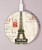S2108 Eiffel Tower Paris Postcard Kabelloses Ladegerät Pad 15W Typ-C iPhone Android LED Licht Ladestation
