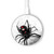 S2386 Black Widow Spider Kabelloses Ladegerät Pad 15W Typ-C iPhone Android LED Licht Ladestation
