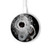 S2387 Gun Bullet Hole Glass Kabelloses Ladegerät Pad 15W Typ-C iPhone Android LED Licht Ladestation