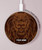 S2529 Leo Zodiac Tattoo Brown Graphic Print Kabelloses Ladegerät Pad 15W Typ-C iPhone Android LED Licht Ladestation