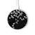 S2544 Japanese Kimono Style Black Flower Pattern Kabelloses Ladegerät Pad 15W Typ-C iPhone Android LED Licht Ladestation