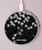 S2544 Japanese Kimono Style Black Flower Pattern Kabelloses Ladegerät Pad 15W Typ-C iPhone Android LED Licht Ladestation