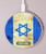 S2614 Israel Old Flag Kabelloses Ladegerät Pad 15W Typ-C iPhone Android LED Licht Ladestation
