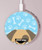 S2669 Cute Dog Paws Bones Cartoon Kabelloses Ladegerät Pad 15W Typ-C iPhone Android LED Licht Ladestation