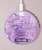 S2690 Amethyst Crystals Graphic Printed Kabelloses Ladegerät Pad 15W Typ-C iPhone Android LED Licht Ladestation