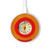 S2780 Vintage Orange Bakelite Radio Kabelloses Ladegerät Pad 15W Typ-C iPhone Android LED Licht Ladestation