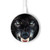 S2823 Black Wolf Blue Eyes Face Kabelloses Ladegerät Pad 15W Typ-C iPhone Android LED Licht Ladestation
