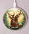 S2841 Vintage Reindeer Christmas Kabelloses Ladegerät Pad 15W Typ-C iPhone Android LED Licht Ladestation