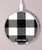 S2842 Black and White Buffalo Check Pattern Kabelloses Ladegerät Pad 15W Typ-C iPhone Android LED Licht Ladestation