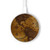 S2861 Antique World Map Kabelloses Ladegerät Pad 15W Typ-C iPhone Android LED Licht Ladestation