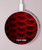 S2879 Red Arowana Fish Scale Kabelloses Ladegerät Pad 15W Typ-C iPhone Android LED Licht Ladestation