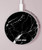 S2895 Black Marble Graphic Printed Kabelloses Ladegerät Pad 15W Typ-C iPhone Android LED Licht Ladestation