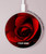 S2898 Red Rose Kabelloses Ladegerät Pad 15W Typ-C iPhone Android LED Licht Ladestation