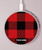 S2931 Red Buffalo Check Pattern Kabelloses Ladegerät Pad 15W Typ-C iPhone Android LED Licht Ladestation
