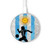 S2977 Argentina Football Soccer Kabelloses Ladegerät Pad 15W Typ-C iPhone Android LED Licht Ladestation