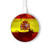 S2984 Spain Football Soccer Kabelloses Ladegerät Pad 15W Typ-C iPhone Android LED Licht Ladestation