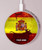 S2984 Spain Football Soccer Kabelloses Ladegerät Pad 15W Typ-C iPhone Android LED Licht Ladestation