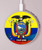 S3020 Ecuador Flag Kabelloses Ladegerät Pad 15W Typ-C iPhone Android LED Licht Ladestation
