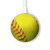 S3031 Yellow Softball Ball Kabelloses Ladegerät Pad 15W Typ-C iPhone Android LED Licht Ladestation