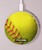 S3031 Yellow Softball Ball Kabelloses Ladegerät Pad 15W Typ-C iPhone Android LED Licht Ladestation