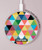 S3049 Triangles Vibrant Colors Kabelloses Ladegerät Pad 15W Typ-C iPhone Android LED Licht Ladestation