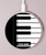 S3078 Black and White Piano Keyboard Kabelloses Ladegerät Pad 15W Typ-C iPhone Android LED Licht Ladestation