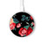S3112 Rose Floral Pattern Black Kabelloses Ladegerät Pad 15W Typ-C iPhone Android LED Licht Ladestation