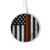 S3472 Firefighter Thin Red Line Flag Kabelloses Ladegerät Pad 15W Typ-C iPhone Android LED Licht Ladestation