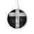 S3491 Christian Cross Kabelloses Ladegerät Pad 15W Typ-C iPhone Android LED Licht Ladestation